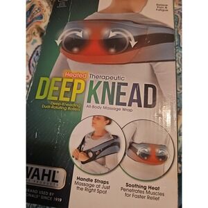 Wahl Deep Knead Heated Massage Wrap Muscle Pain Relief Thera  4270 Opened Box